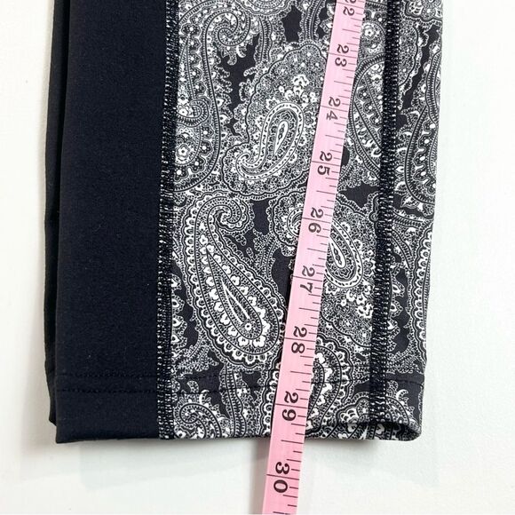 Lot Of 2 Lands End Active Compression Leggings Navy Palm & Paisley XLT XL TALL - Picture 10 of 13